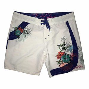 Body Glove Colorful Hawaiian Floral Board Shorts M
